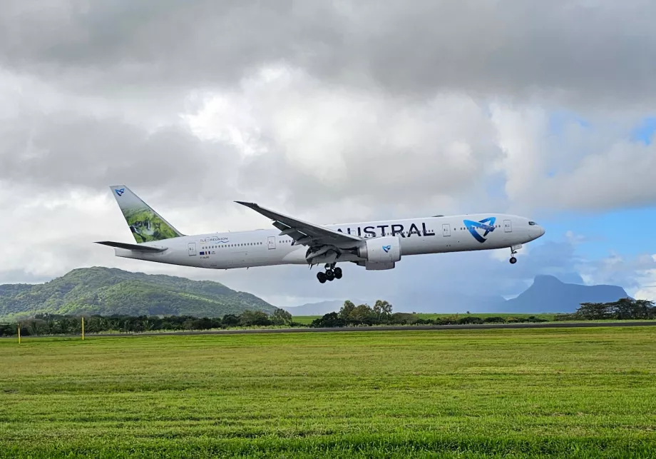 Boeing 777 Air Austral at Mauritius airport