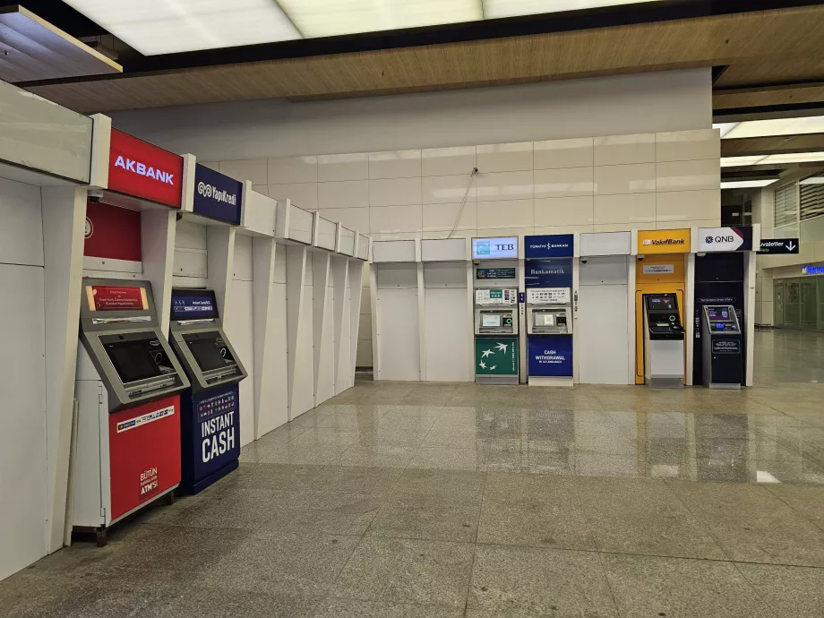 ATMs in the arrivals hall
