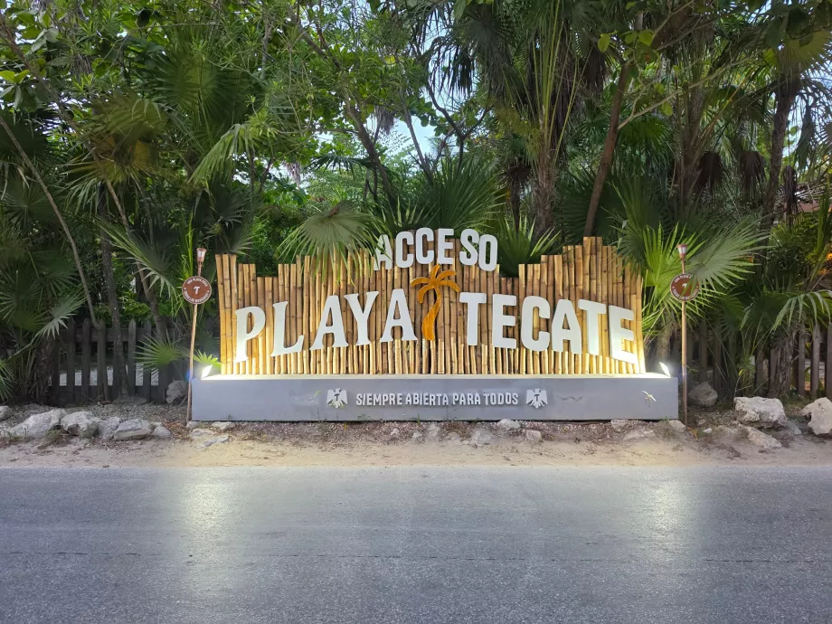 One of the beach clubs in Tulum