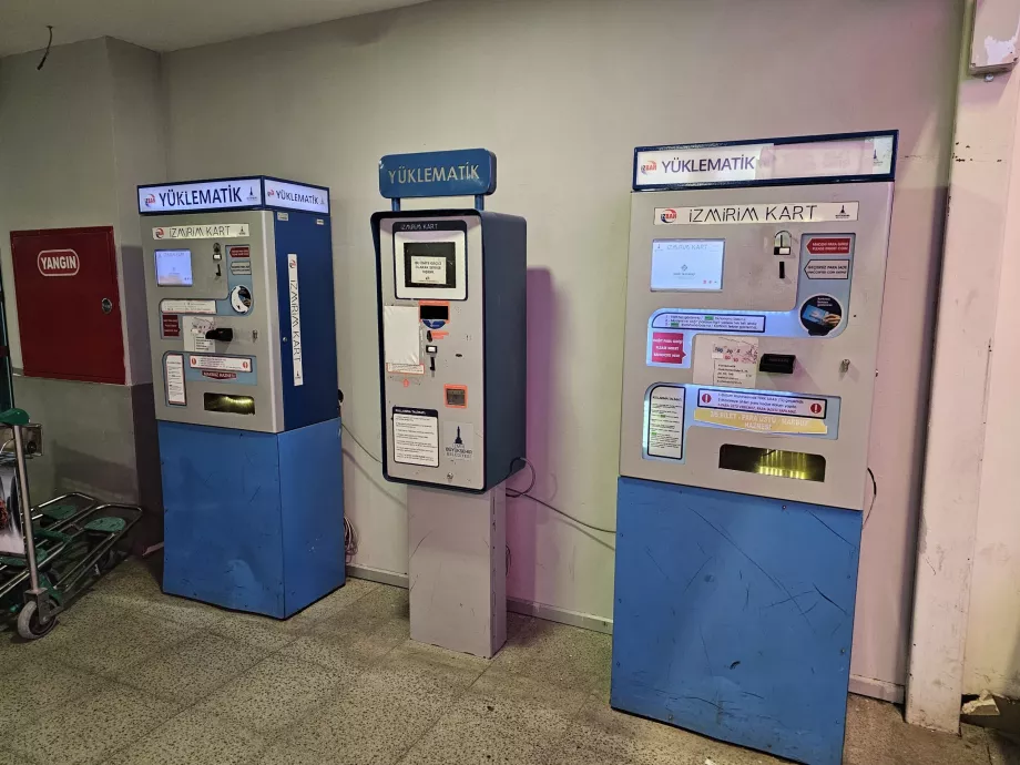 Ticket machines in the metro