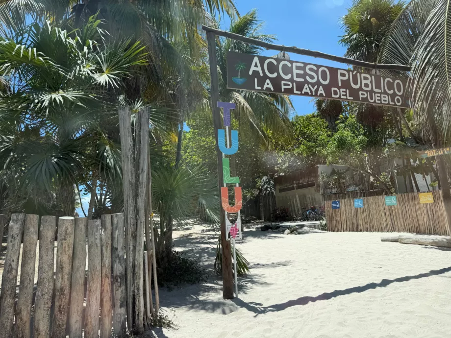 Public access to the beach