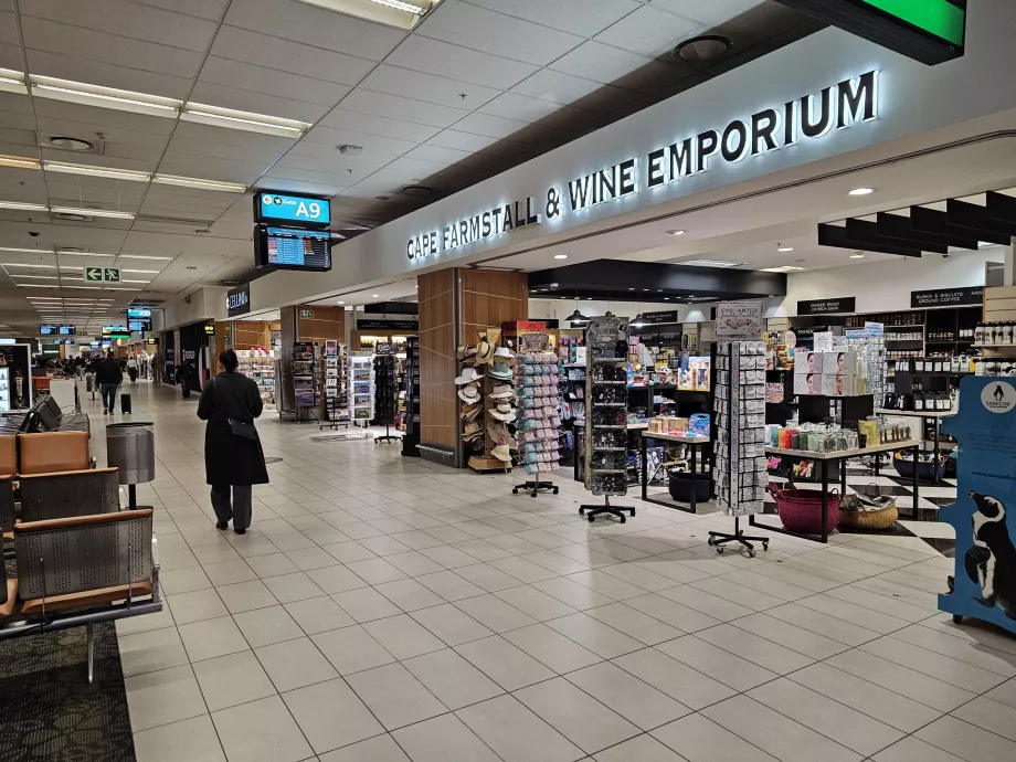 Shops in the transit zone