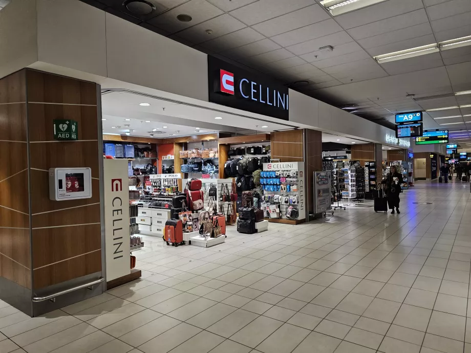 Shops in the transit zone