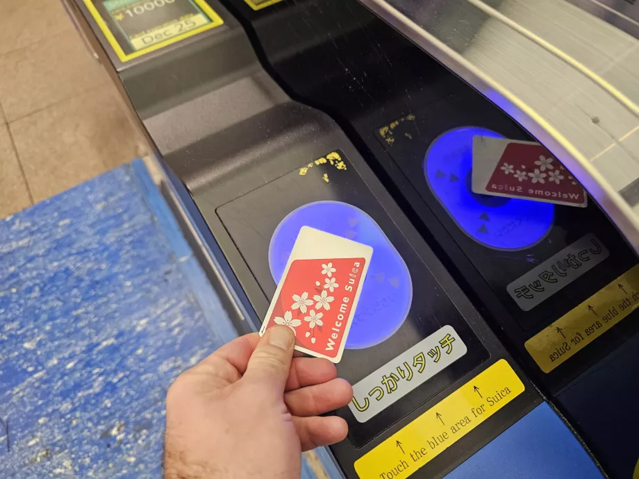 Using your Suica card