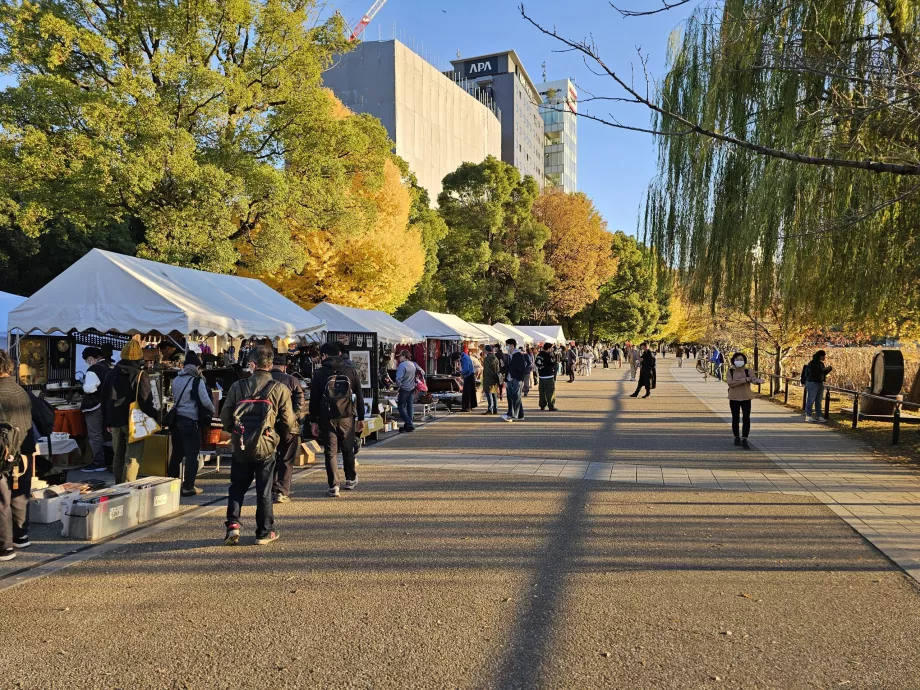 Souvenir stalls in Ueno Park