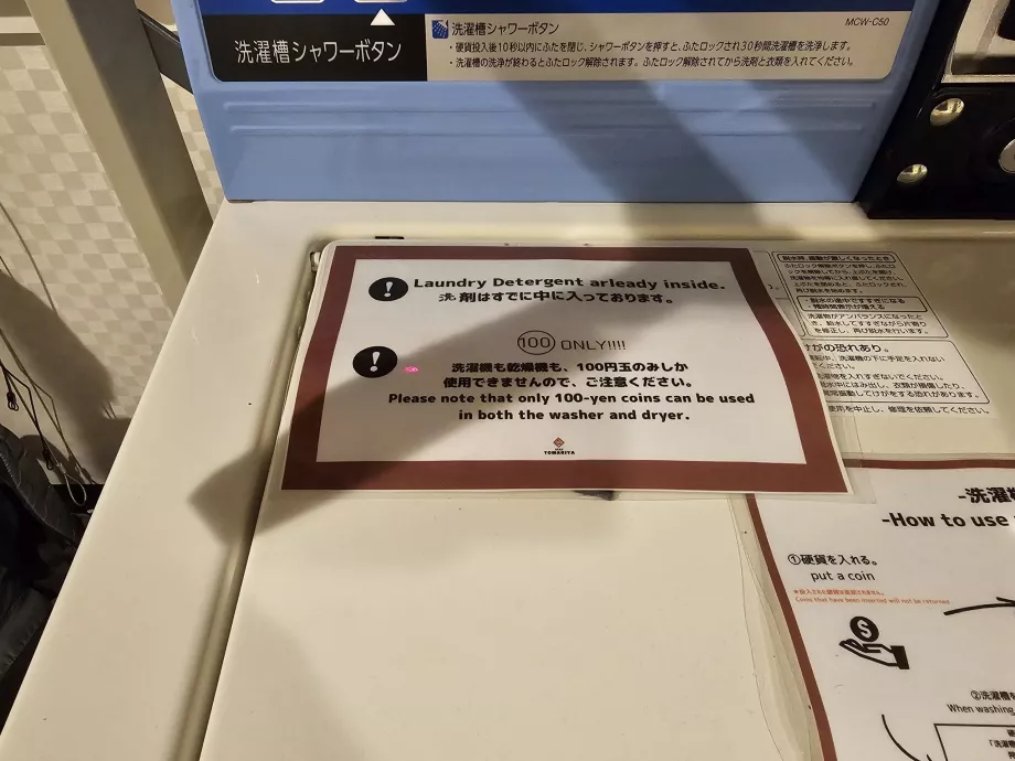 Coin washing machine