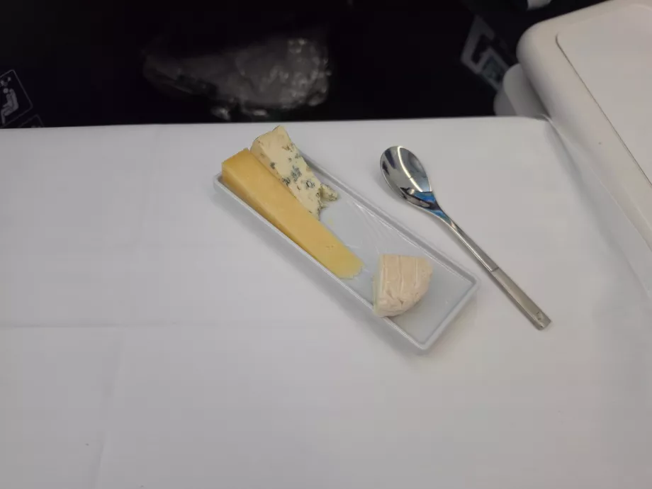 Lunch: a selection of cheeses