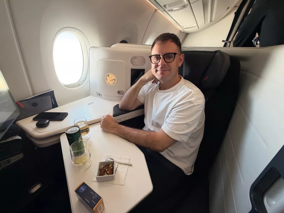 Me in Air France business class
