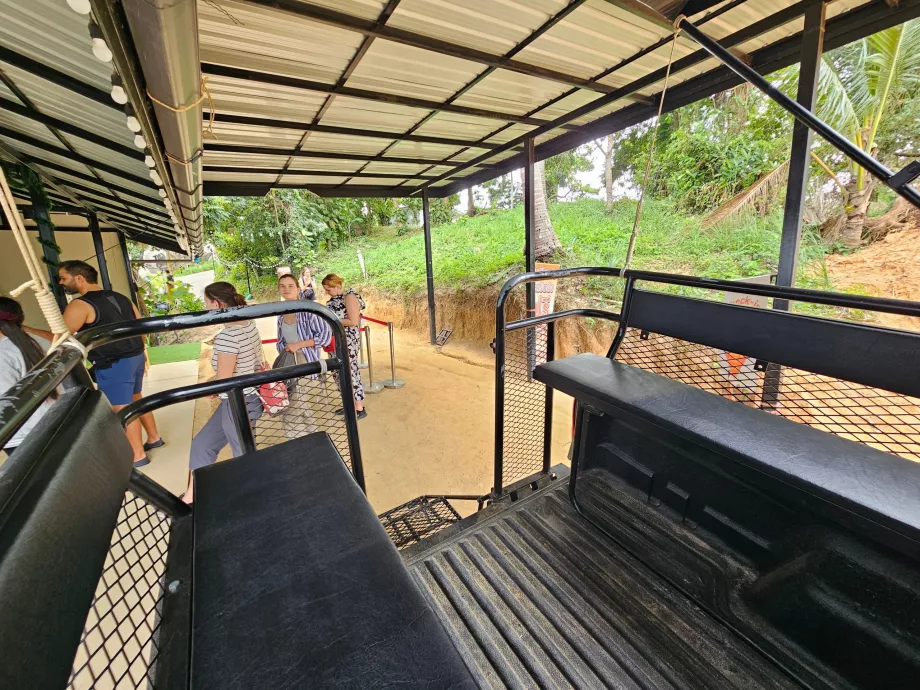 Transportation jeeps to Overlap Stone 2