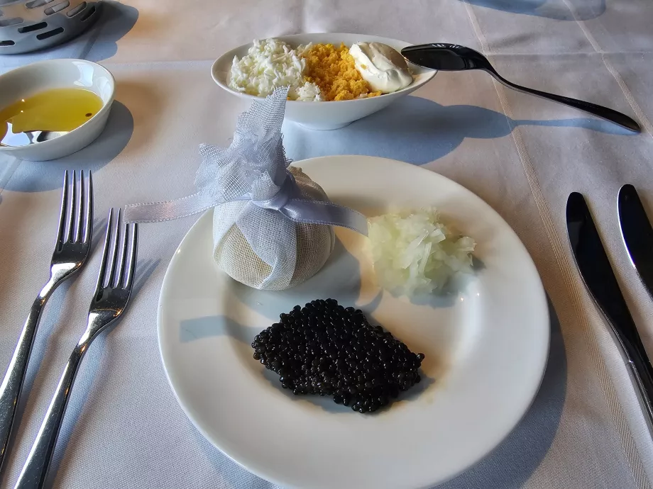 Caviar service