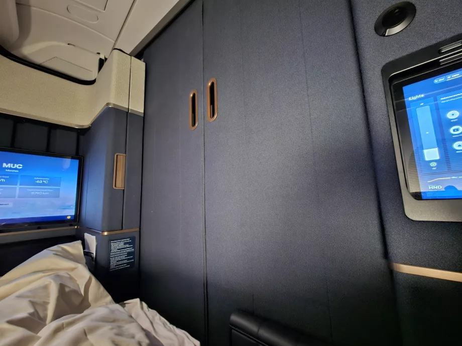 The closed door of my suite