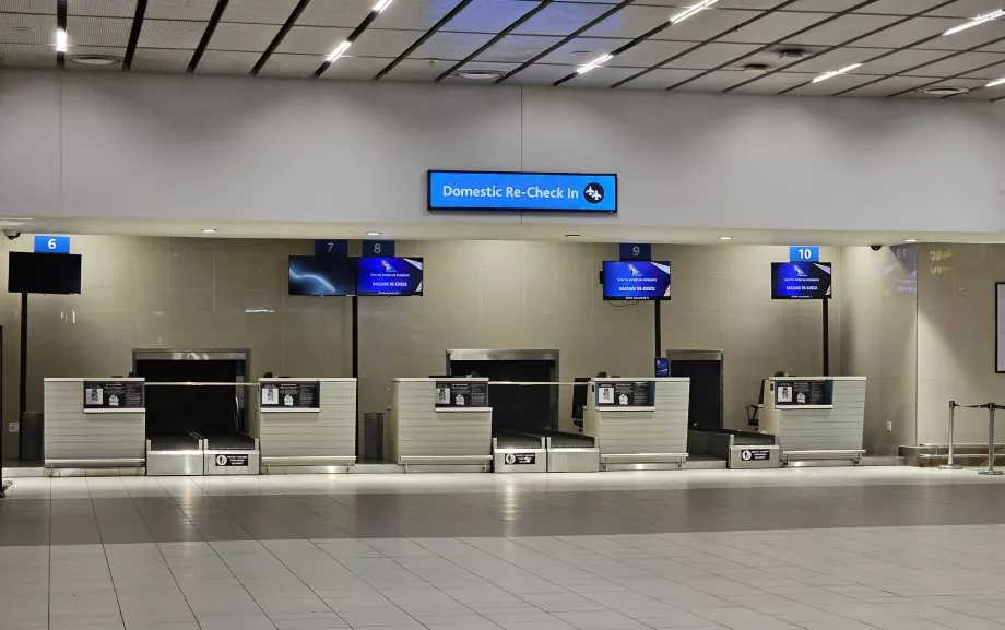 Domestic check-in on transfer