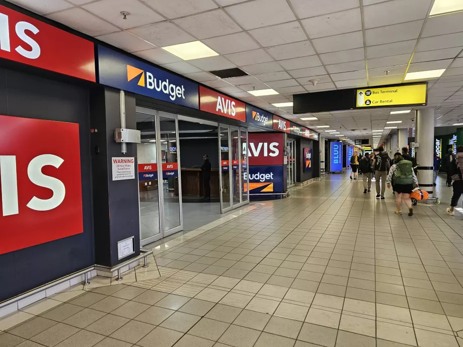 Car rental counters