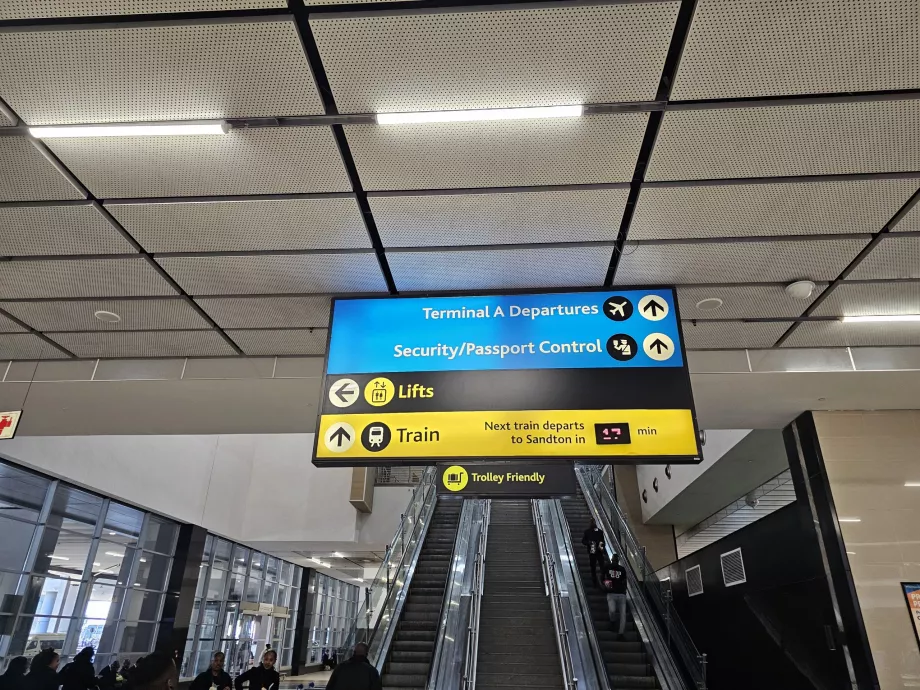 The way to the train