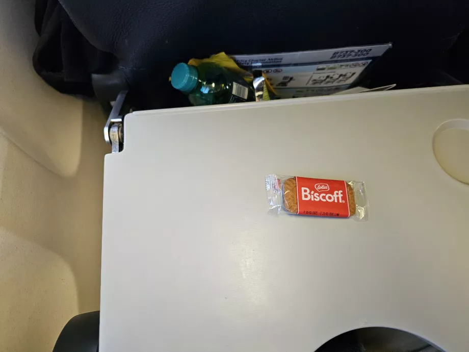 Biscuit before landing