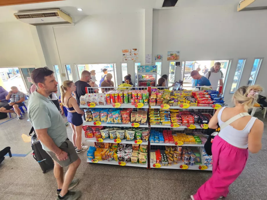 Shop in Donsak harbour
