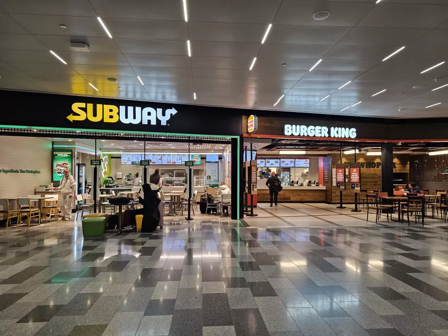 Fast food in the public area