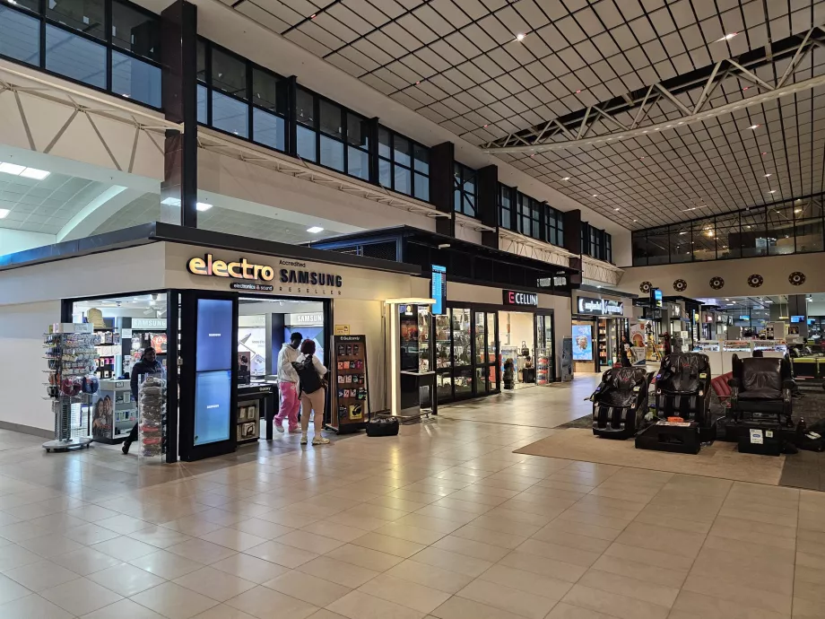 Shops, domestic transit section