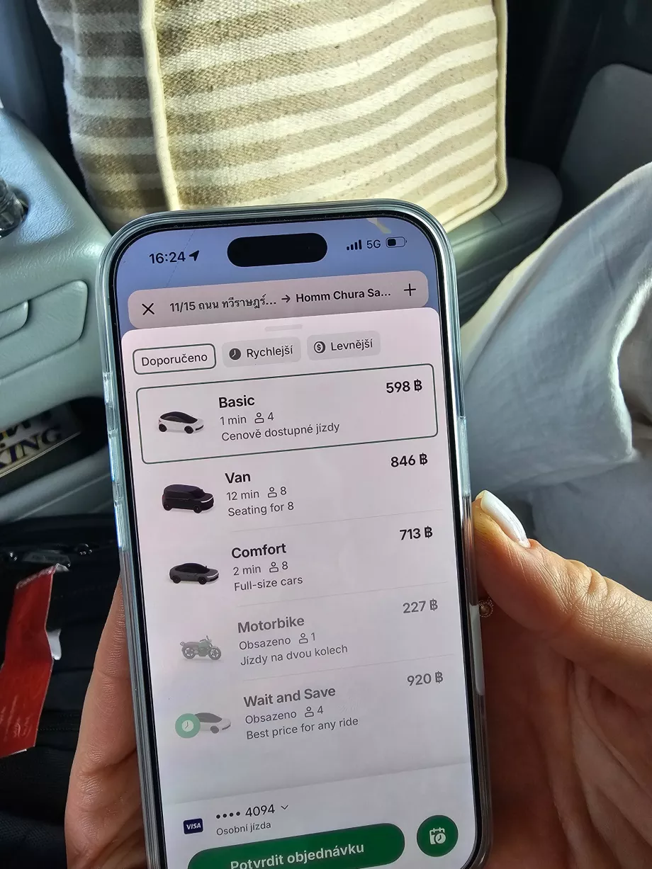 Bolt prices from the dock to Chaweng