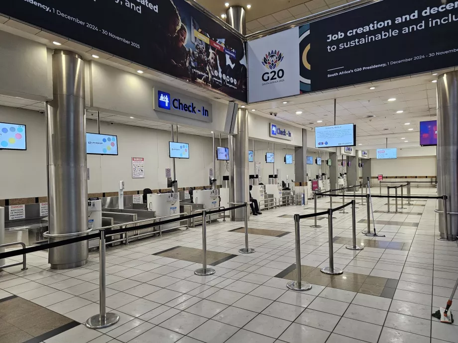 Check-in desks