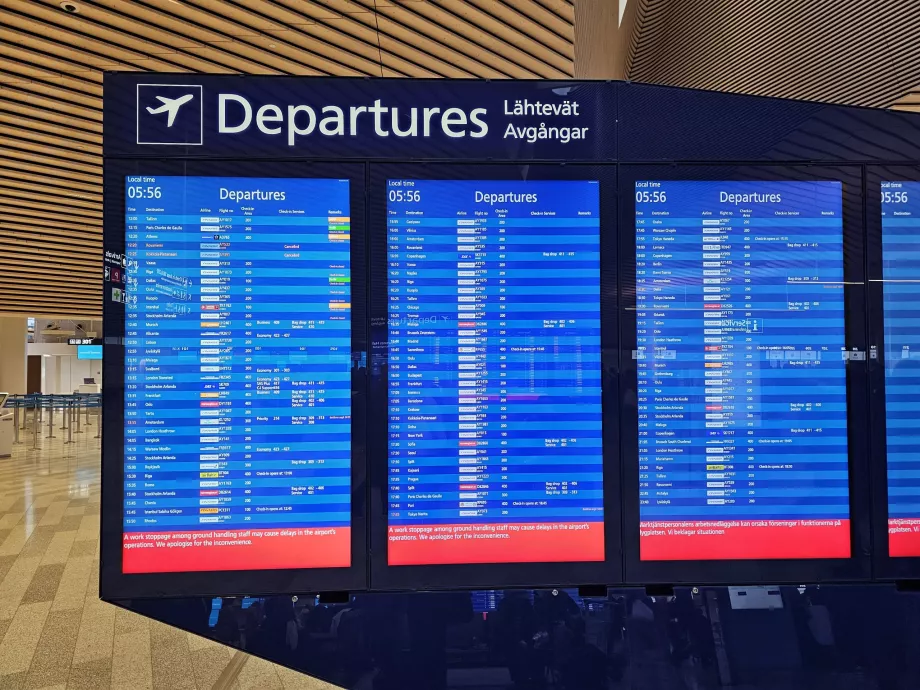 Departure board