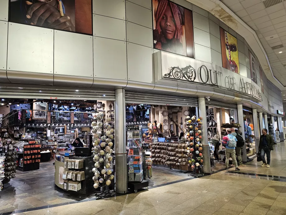 Souvenir shop in the transit zone