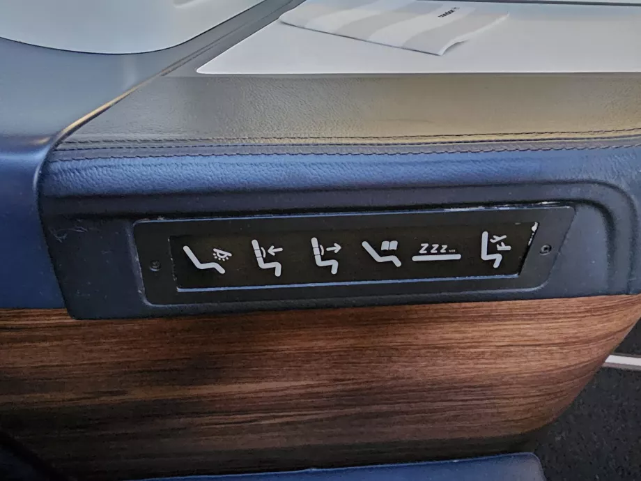 Seat control panel