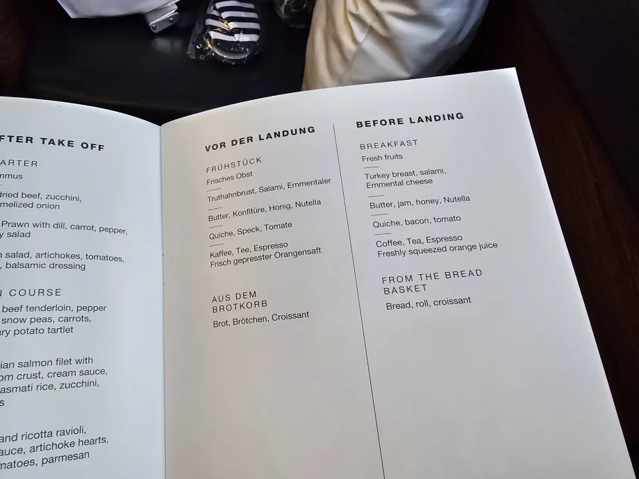 Breakfast on the menu