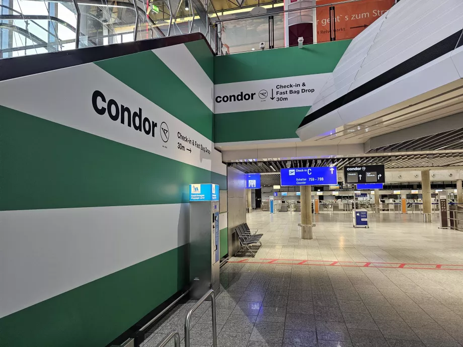 Check-in at Frankfurt Airport