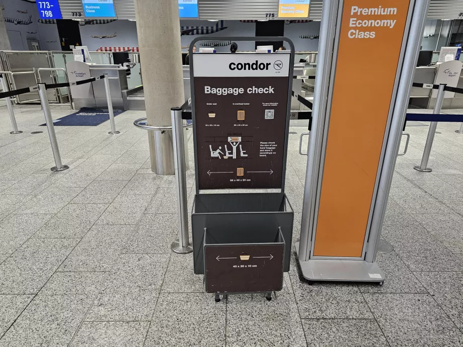 Hand luggage template