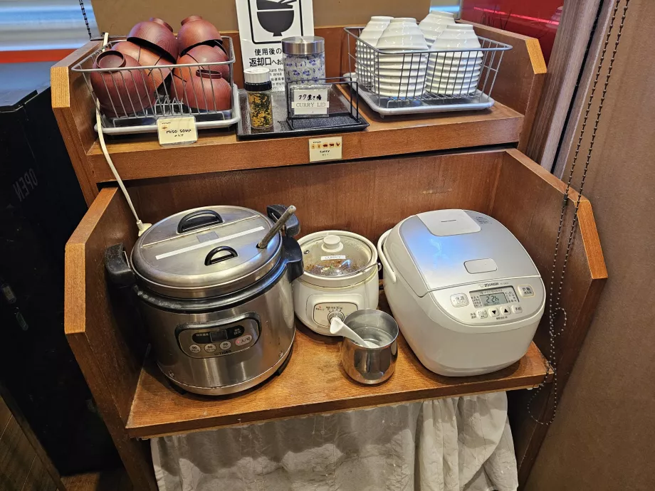 Breakfast - rice and miso soup
