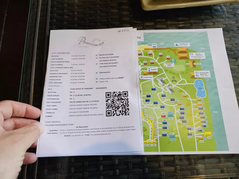 Site map and important information