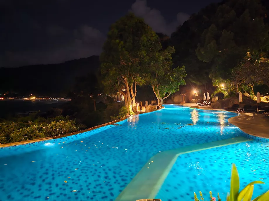 Large hotel swimming pool