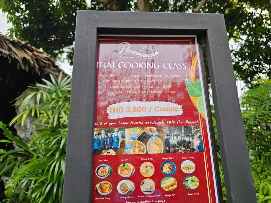 Offer of cooking lessons