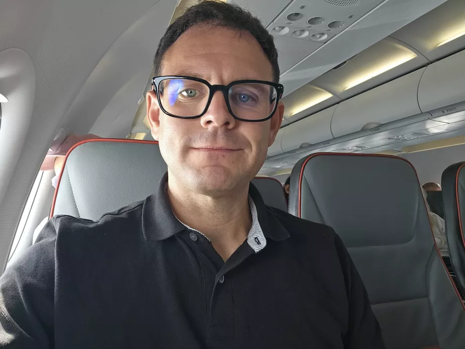 Me in European business class Condor