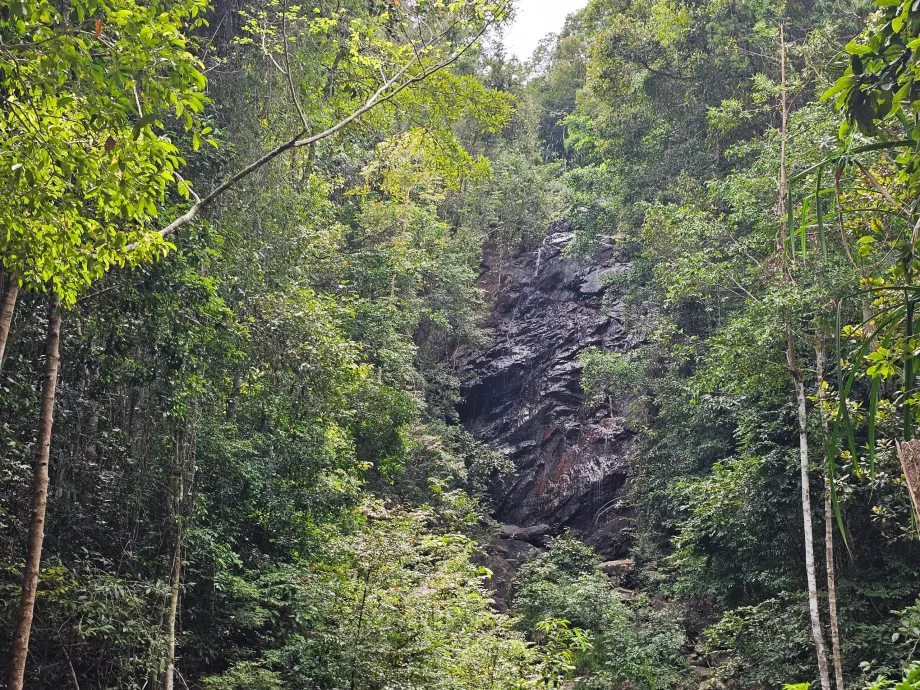 Phaeng Noi waterfalls in dry weather