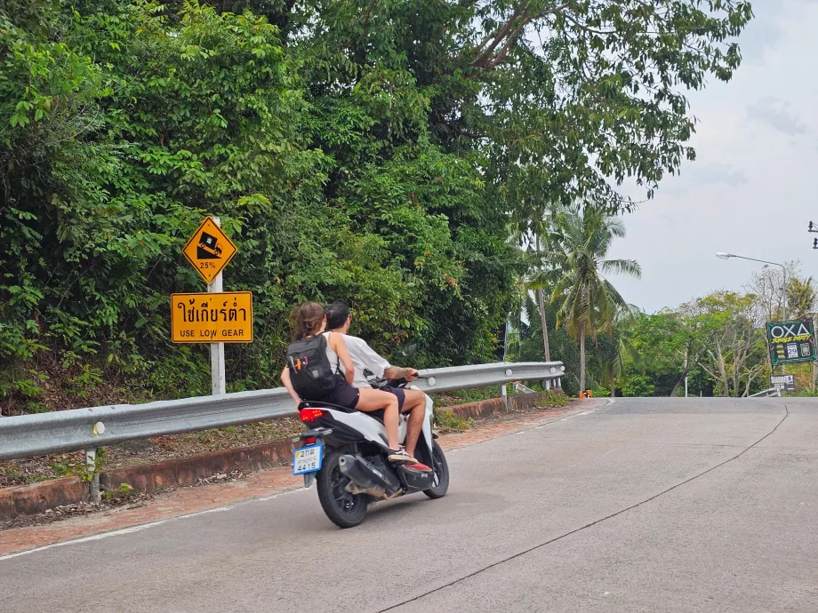 Travelling by scooter around Koh Phangan