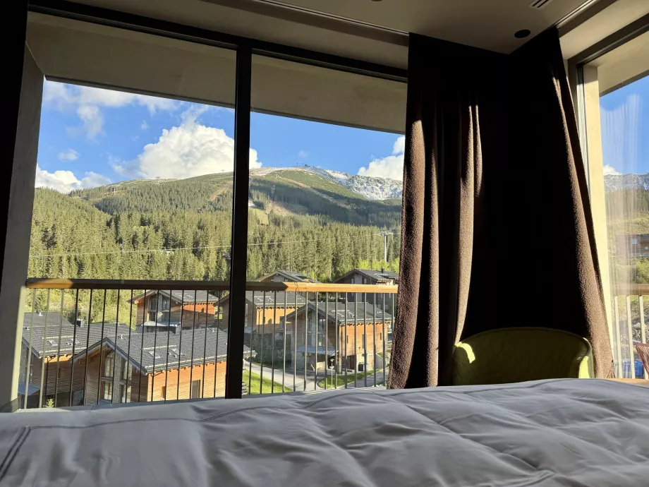 Morning view of Chopok from the bed