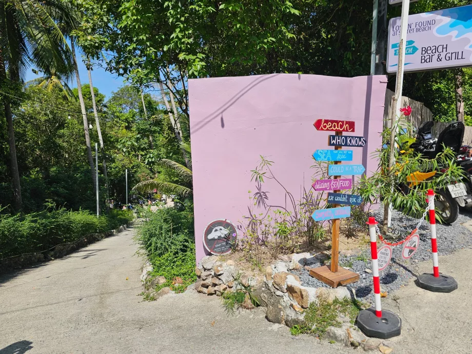 The road to Secret Beach