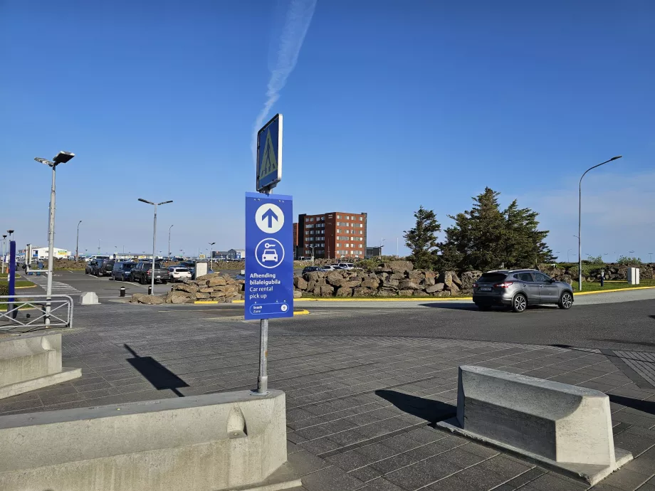 Direction to car rental car parks