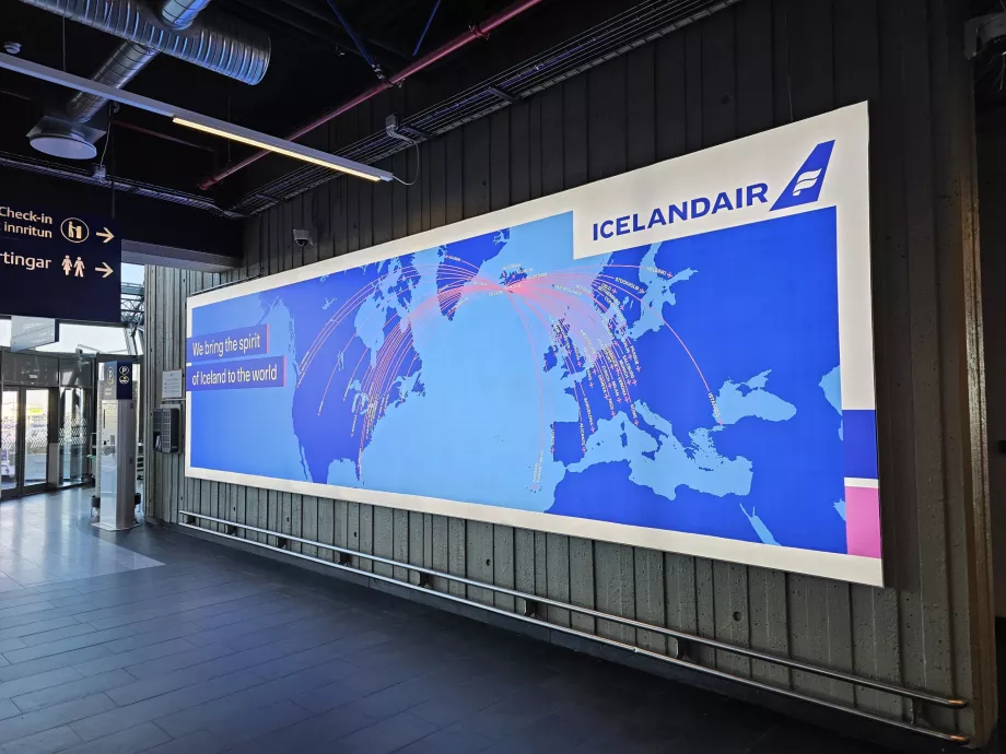 Icelandair destination map