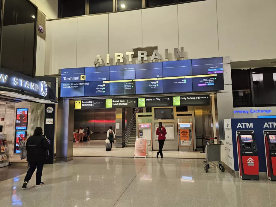 Entrance to the Airtrain station