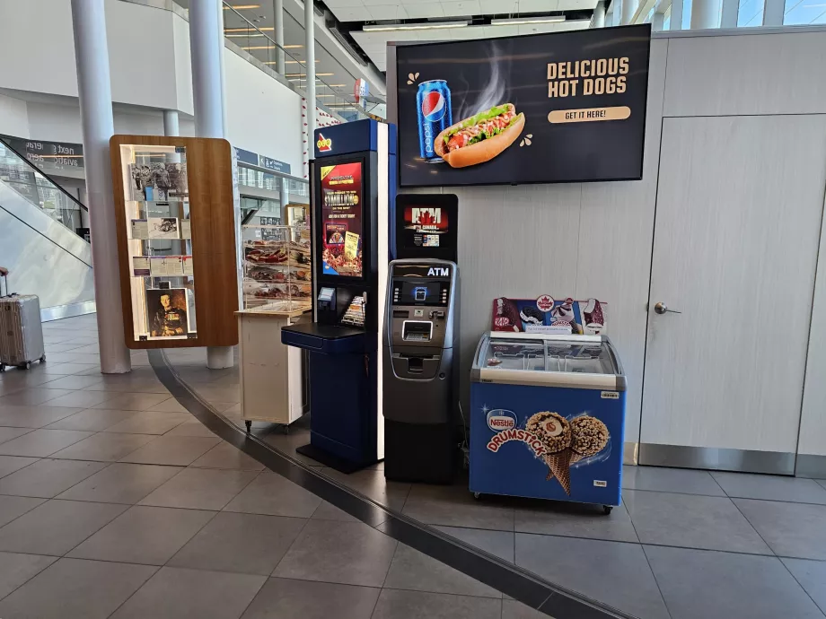 ATM in the arrivals hall