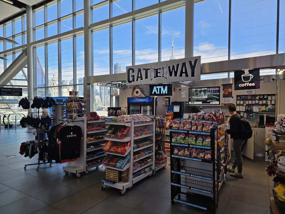 Refreshments in the arrivals hall