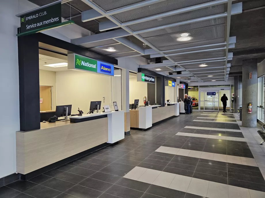 Car rental counters