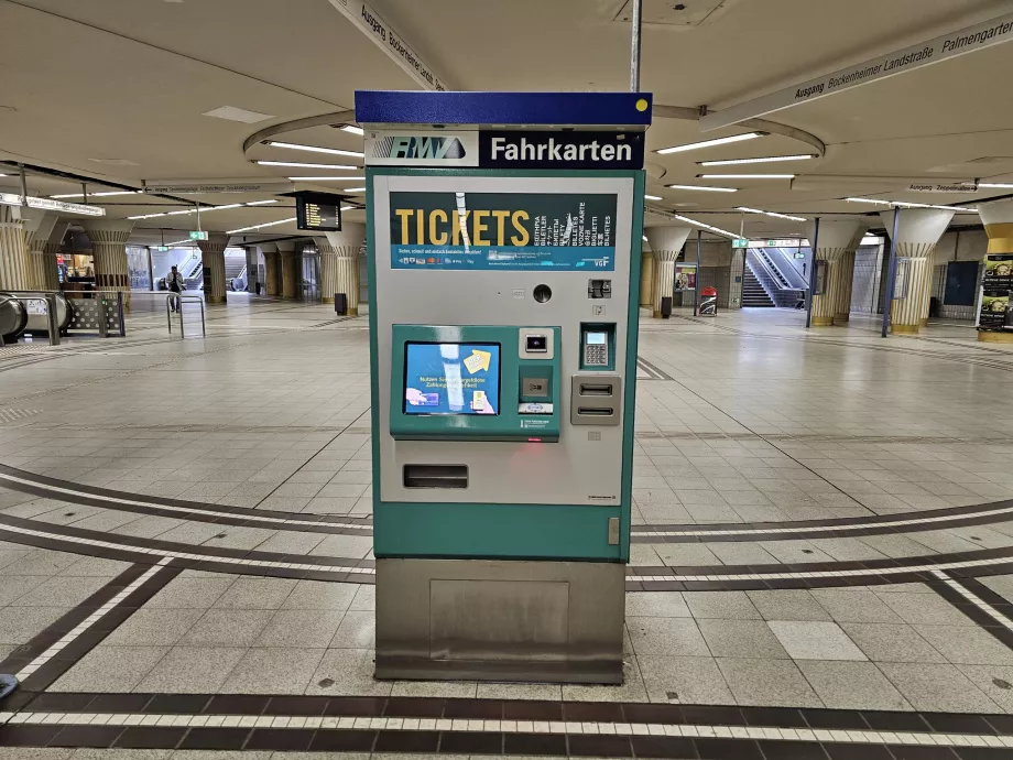 Ticket machine in the metro