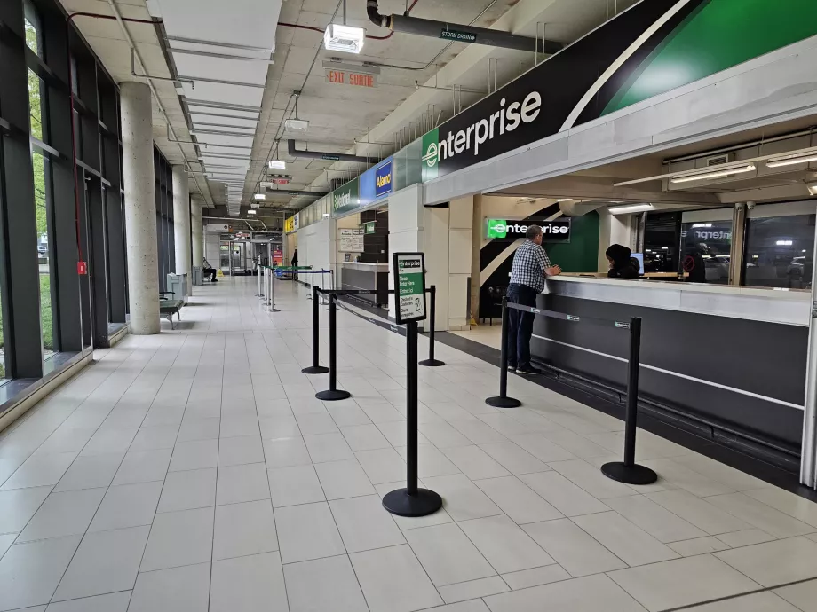 Car rental counters