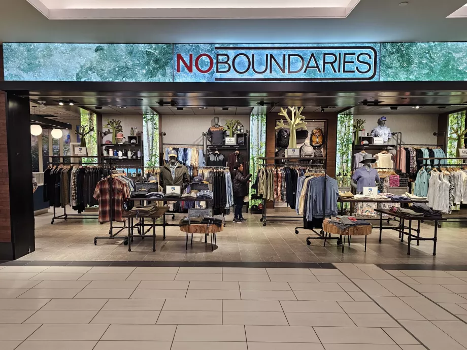 Shops in the transit section