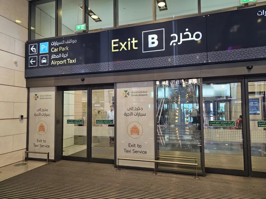 Exit to taxis