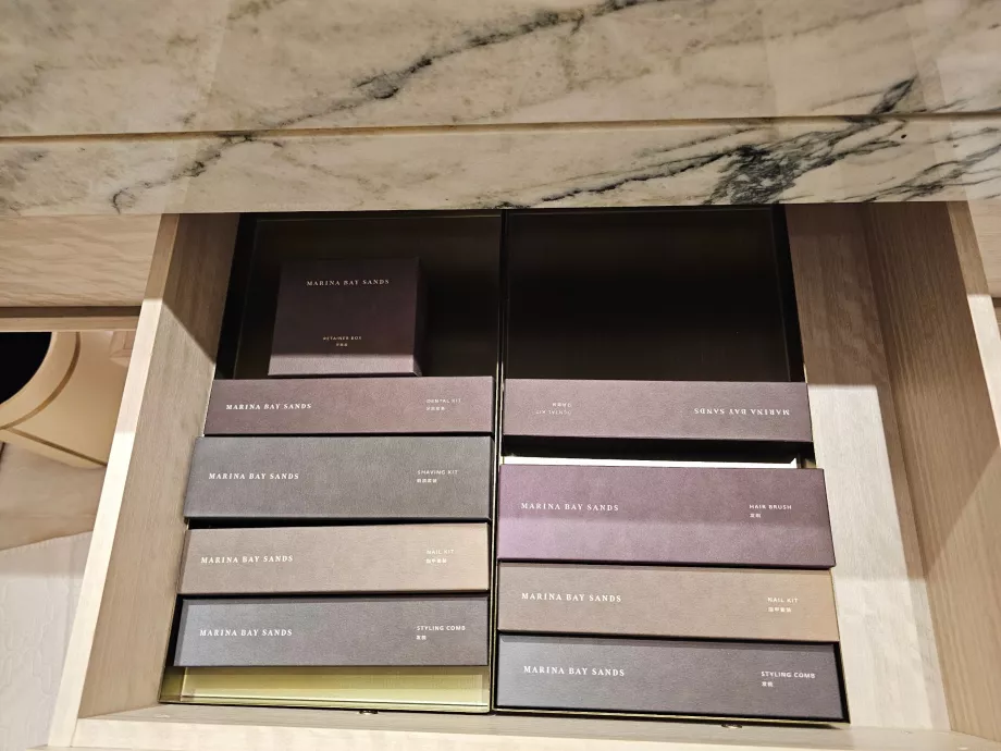 Amenity kit in the bathroom